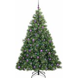  Umjetno božićno drvce s stalakom Zelena 210 cm PE i PVC 130 x 130 x 210 cm | Shoptok.si