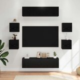  Komplet TV omaric 8 pcs 120 x 30 x 30 cm Črni hrast, (5000247650) | Shoptok.si