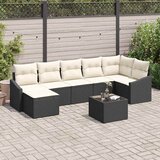  Sjedeća garnitura za vrt 7 kom. Smeđa i krem poliratan 288,5 x 123,5 x 85 cm | shoptok.hr