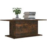vidaXL Klubska mizica dimljeni hrast 102x55,5x40 cm iverna plošča | Shoptok.si