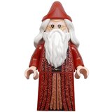 Lego Harry Potter hp488 Albus Dumbledore - Dark Red Robe, White Hair, Printed Arms cene