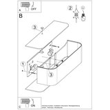  Stenska svetilka LOKKO bela, (21347232) | Shoptok.si