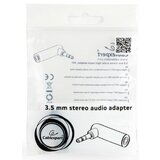 Gembird A-3.5M-3.5FL 3.5 mm stereo audio right angle adapter, 90 adapter Cene