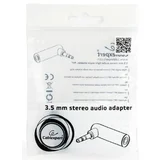 adapter 3.5mm muški na 3.5mm ženski, 90 stepeni, GEMBIRD A-3.5M-3.5FL