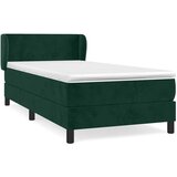Box spring krevet s madracem tamnozeleni 100x200 cm baršunasti | shoptok.hr