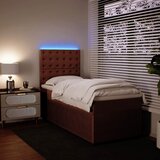 Box spring krevet s madracem ružičasti 100x200 cm baršunasti | shoptok.hr