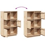  Visoka komoda 74 x 35 x 117 cm od masivne borovine | shoptok.hr