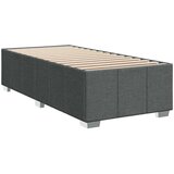 vidaXL Box spring postelja z vzmetnico temno siva 100x200 cm blago | Shoptok.si