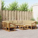  Set vanjskih sofa 10 kom. Prirodna i bež | shoptok.hr