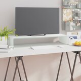 vidaXL stojalo za TV / ekran stekleno belo 80x30x13 cm | Shoptok.si