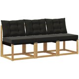 3 3 kom. Srednja sofa za van Masivno bagremovo drvo, Tekstilen | shoptok.hr