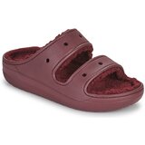 Crocs Natikači Classic Cozzzy Sandal Bordo | Shoptok.si