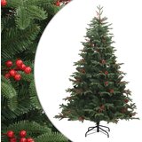  Umjetno božićno drvce sa šarkama, šiškama i bobicama 240 cm | shoptok.hr