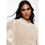Mango Bluza 'guipur' pegasto bela | Shoptok.si