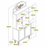 Hanah home Kuhinjski ormarić Bohem 859, krem | Eponuda.ba