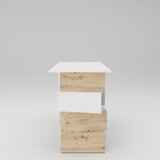 MID.YOU pisalna miza les bela, hrast artisan | Shoptok.si