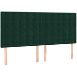  Krevet s oprugama i madracem tamnozeleni 200x200 cm baršunasti | shoptok.hr