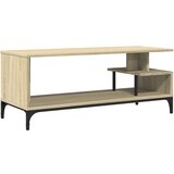 Maison Chic TV omarica - TV stojalo - Televizijska omarica sonoma hrast 102x40x41 cm inženirski les in jeklo, (21700199) Cene