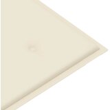  Vrtna klupa s krem jastukom 112 cm od masivne tikovine | Eponuda.com