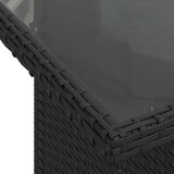  6-dijelni set vrtnih sofa s jastucima crni od poliratana | shoptok.hr