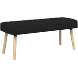  Klupa s utorima Crna 110 x 40 x 46 cm Tkanina | Eponuda.ba