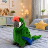  Plush Parrot Macaw Exotic Bird Mascot Cuddly Toy Green 24 cm | Shoptok.si