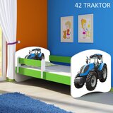 Dječji krevet ACMA s motivom, bočna zelena 160x80 cm 42 Traktor | shoptok.hr