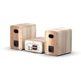 Pure Cisto klasicni stereo mini sistem u boji pamuka-bijela/hrast. Mikro stereo sustav. | shoptok.hr