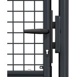  Vrtna vrata od mrežastog čelika 100 x 75 cm, siva | shoptok.hr