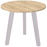  Gornji dio stola sonoma hrast Ø 50 x 1,5 cm Konstruirano drvo | shoptok.hr