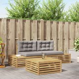 3 Komad Set vanjskih sofa Poliester Bijela Cijene