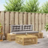 Komad Set vanjskih sofa Poliester Bijela