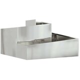  Vrtna saksija Srebrno 80 x 80 x 50 cm Cinkani čelik | shoptok.hr