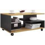 MID.YOU Klubska Miza Stango L, Antracit, Barva Hrasta | Shoptok.si