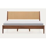 Kave Home Tamno smeđi bračni krevet od punog oraha s podnicom 180x200 cm Elan – | shoptok.hr