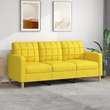 vidaXL Trosjed od tkanine svjetložuti 180 cm Cijene