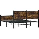  Metalni okvir kreveta bez madraca boja hrasta 150 x 200 cm | shoptok.hr