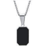 IZMAEL Ogrlica TI-34223 - Srebrna / Črna | Shoptok.si