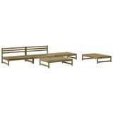 Maison Chic Seti vrtnega pohištva - Vrtna garnitura - Vrtni pohištvo set 5-delna impregnirana trdna borovina, (21815440) | Shoptok.si
