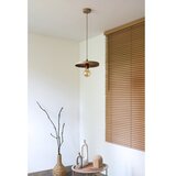  Duolla - Visilica na sajli IRONLINE 1xE27/15W/230V, prečnik 30 cm, bež/bakarna | Eponuda.com