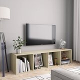 vidaXL Knjižna / TV omara sonoma hrast 143x30x36 cm Cene