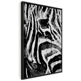  Slika - Striped Nature (1 Part) Vertical 80x120 U crnom drvenom okviru | shoptok.hr