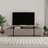 Marckeric Siva/bež TV komoda u dekoru hrasta 160x48 cm Hinoa – | shoptok.hr