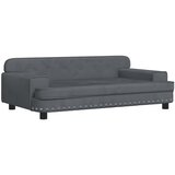  Krevet za pse tamnosivi 90 x 53 x 30 cm baršunasti | shoptok.hr
