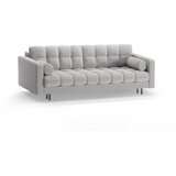 Cosmopolitan Design Svijetlo siva sklopiva/s prostorom za odlaganje sofa od bouclé tkanine 222 cm Bali – | shoptok.hr