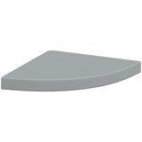  Plutajuće kutne police 2 kom sive 35 x 35 x 3,8 cm MDF | shoptok.hr