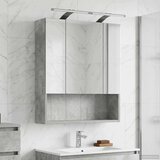  Kopalniška ogledalna omara Betonsko siva 60 x 14.5 x 70 cm, (5000233099) | Shoptok.si