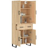  Visoka komoda hrasta sonome 69,5x34x180cm od konstruiranog drva | shoptok.hr