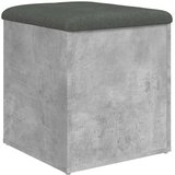 vidaXL Klop za shranjevanje betonska siva 42x42x45 cm inženirski les | Shoptok.si