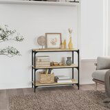 vidaXL TV ormarić boja hrasta 80x33x70 5 cm konstruirano drvo i čelik | shoptok.hr